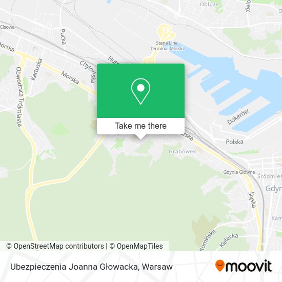 Ubezpieczenia Joanna Głowacka map