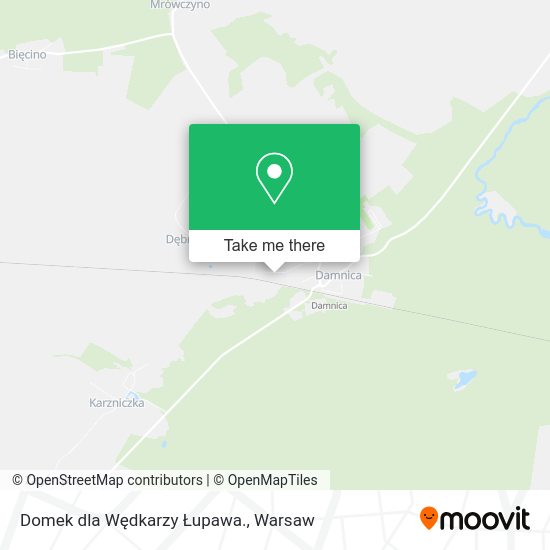 Domek dla Wędkarzy Łupawa. map