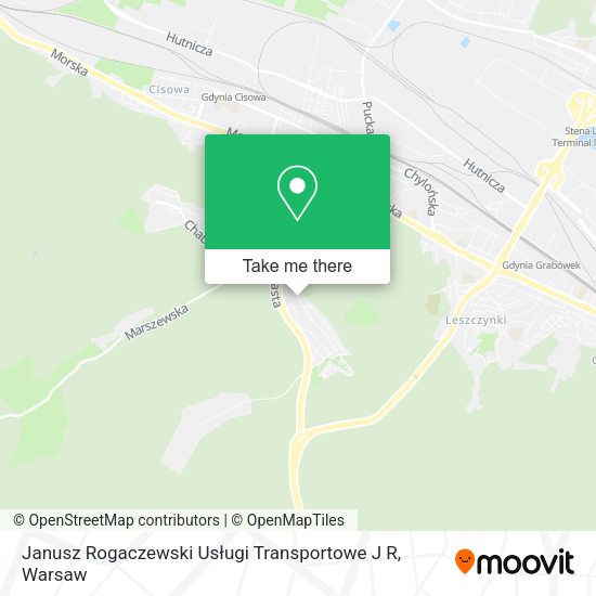 Janusz Rogaczewski Usługi Transportowe J R map