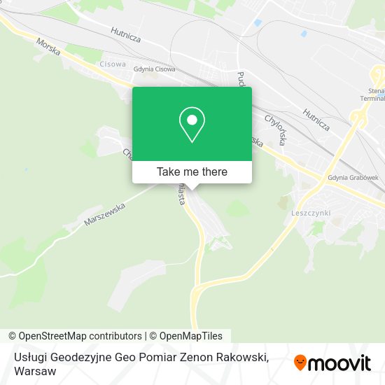 Usługi Geodezyjne Geo Pomiar Zenon Rakowski map