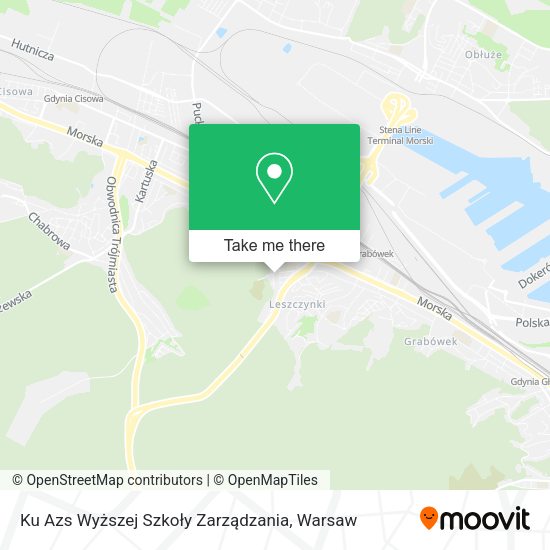 Ku Azs Wyższej Szkoły Zarządzania map