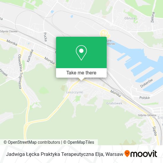 Jadwiga Łęcka Praktyka Terapeutyczna Elja map