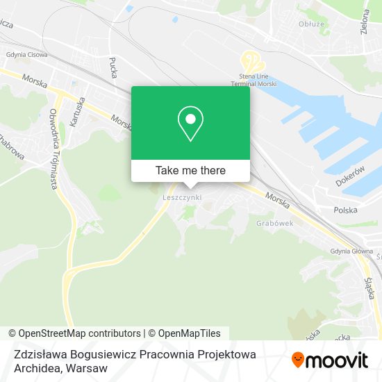 Zdzisława Bogusiewicz Pracownia Projektowa Archidea map