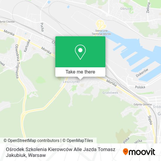 Ośrodek Szkolenia Kierowców Alle Jazda Tomasz Jakubiuk map