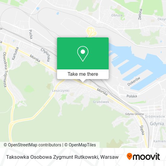 Карта Taksowka Osobowa Zygmunt Rutkowski