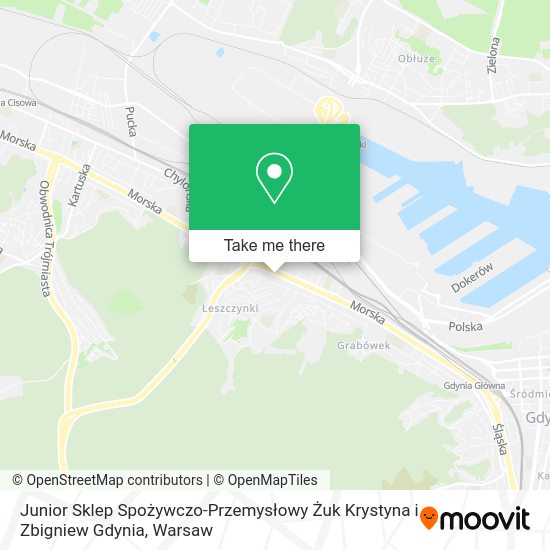 Junior Sklep Spożywczo-Przemysłowy Żuk Krystyna i Zbigniew Gdynia map