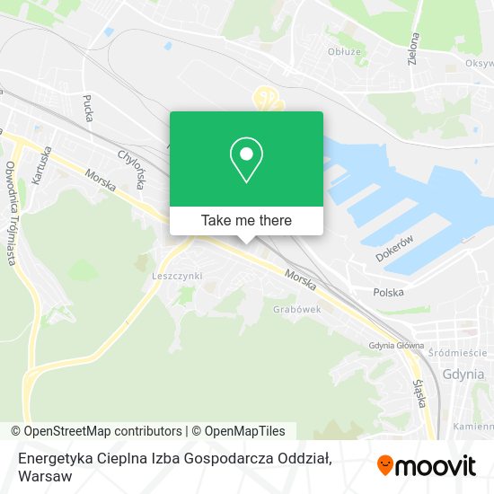 Energetyka Cieplna Izba Gospodarcza Oddział map