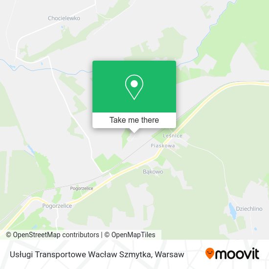 Usługi Transportowe Wacław Szmytka map