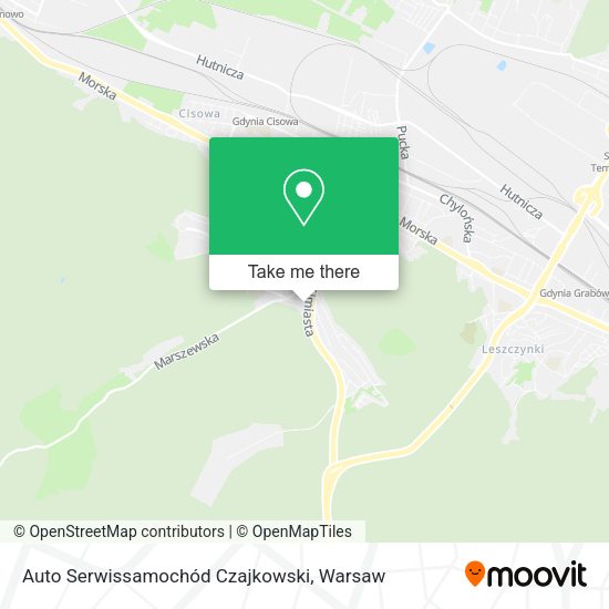 Auto Serwissamochód Czajkowski map