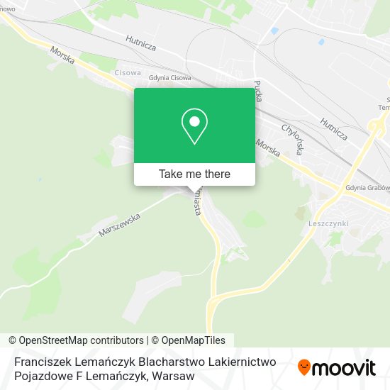 Franciszek Lemańczyk Blacharstwo Lakiernictwo Pojazdowe F Lemańczyk map