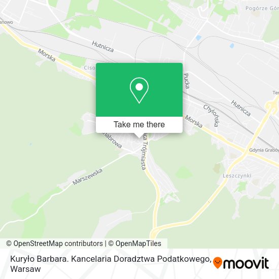 Kuryło Barbara. Kancelaria Doradztwa Podatkowego map