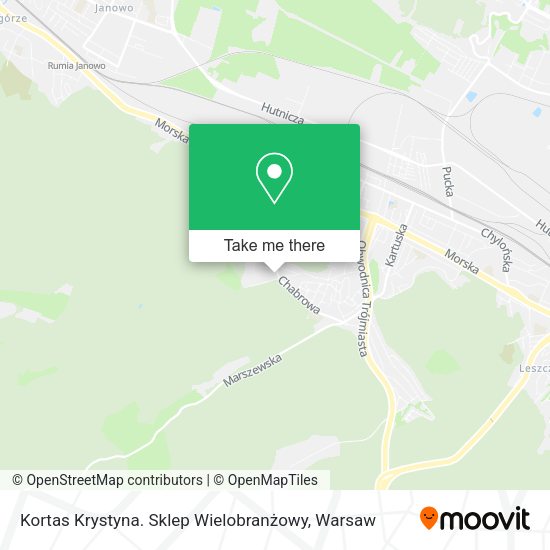 Kortas Krystyna. Sklep Wielobranżowy map