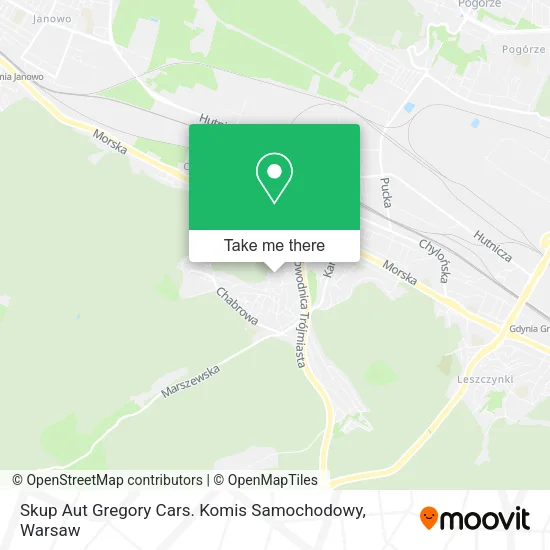 Карта Skup Aut Gregory Cars. Komis Samochodowy