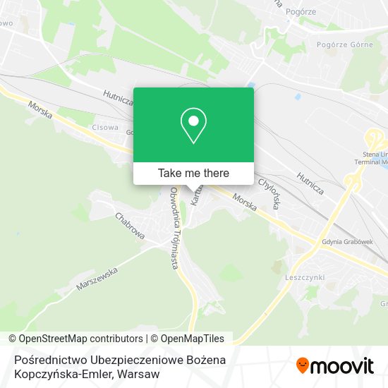 Pośrednictwo Ubezpieczeniowe Bożena Kopczyńska-Emler map