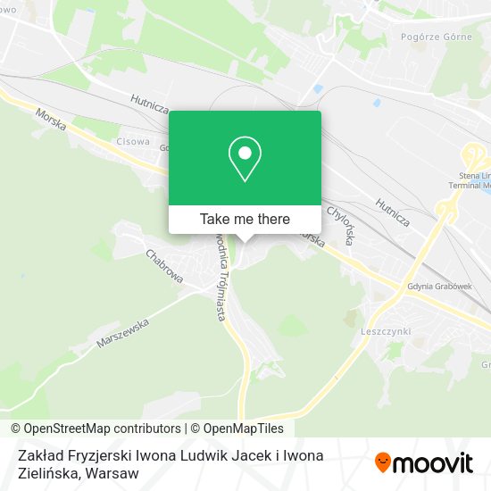 Zakład Fryzjerski Iwona Ludwik Jacek i Iwona Zielińska map