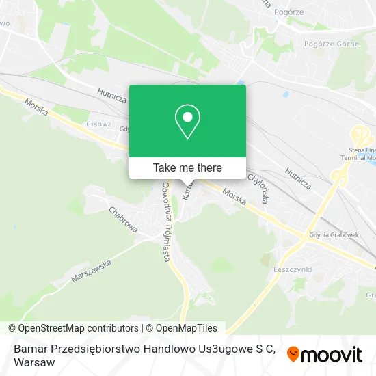 Карта Bamar Przedsiębiorstwo Handlowo Us3ugowe S C