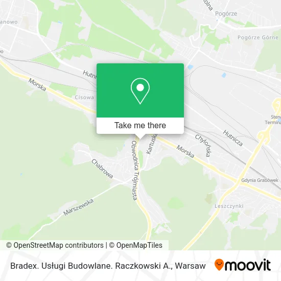 Bradex. Usługi Budowlane. Raczkowski A. map