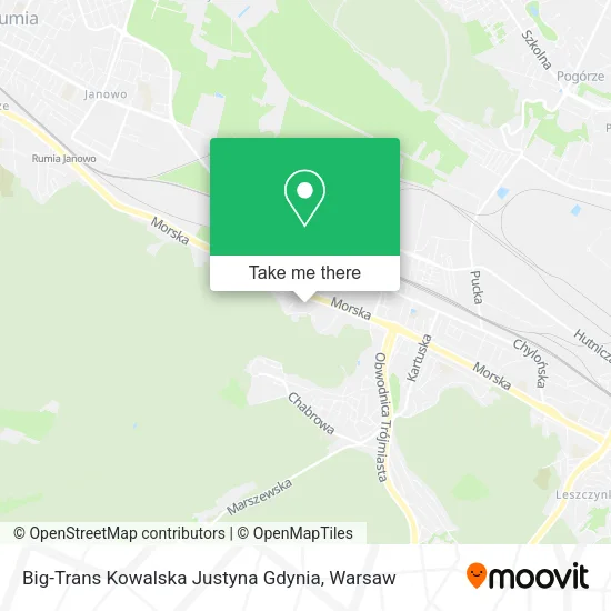Карта Big-Trans Kowalska Justyna Gdynia
