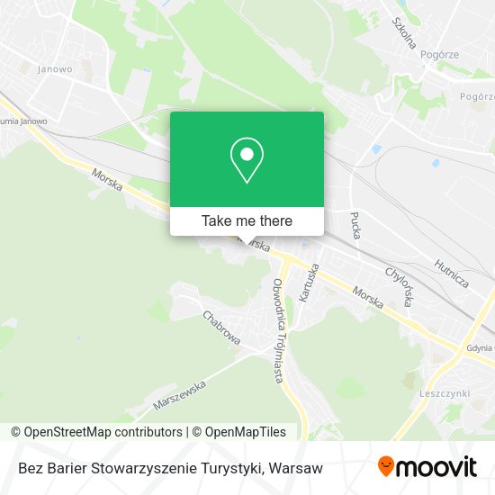 Bez Barier Stowarzyszenie Turystyki map