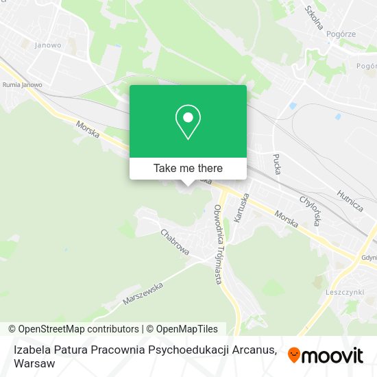 Izabela Patura Pracownia Psychoedukacji Arcanus map