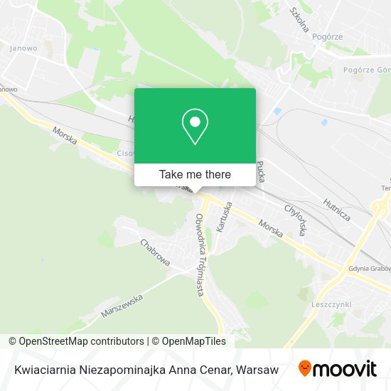 Kwiaciarnia Niezapominajka Anna Cenar map