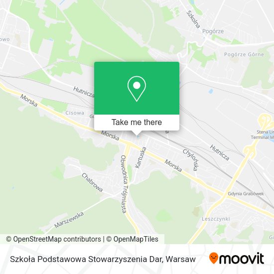 Карта Szkoła Podstawowa Stowarzyszenia Dar