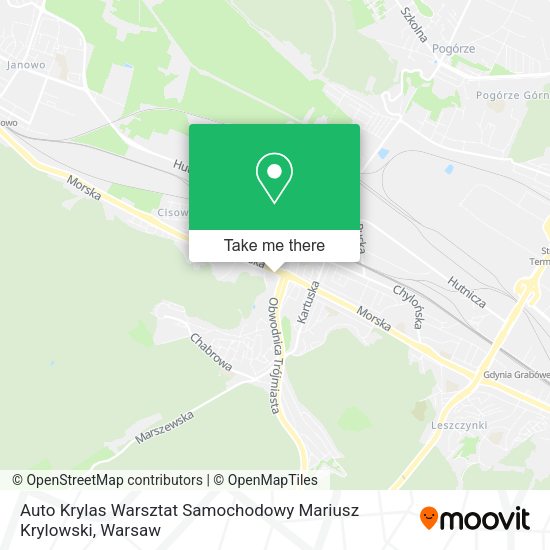 Auto Krylas Warsztat Samochodowy Mariusz Krylowski map