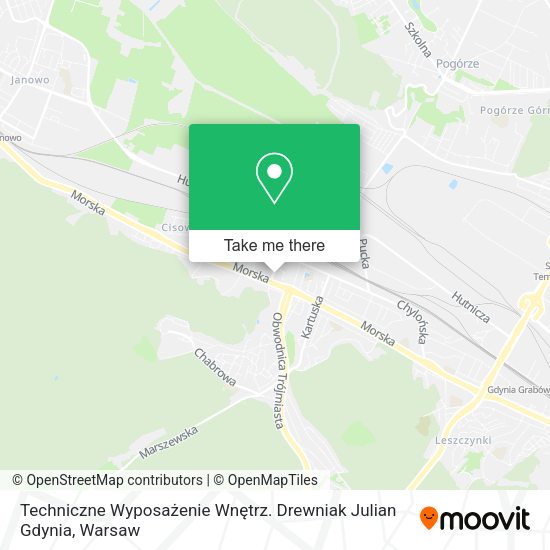 Techniczne Wyposażenie Wnętrz. Drewniak Julian Gdynia map