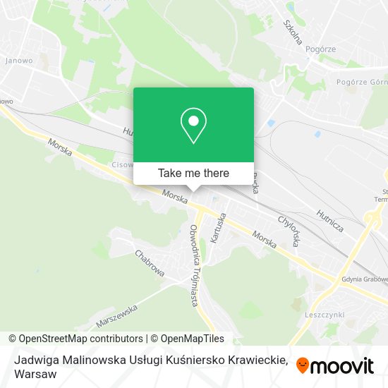 Jadwiga Malinowska Usługi Kuśniersko Krawieckie map