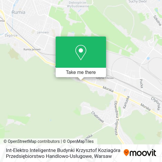 Int-Elektro Inteligentne Budynki Krzysztof Koziagóra Przedsiębiorstwo Handlowo-Usługowe map