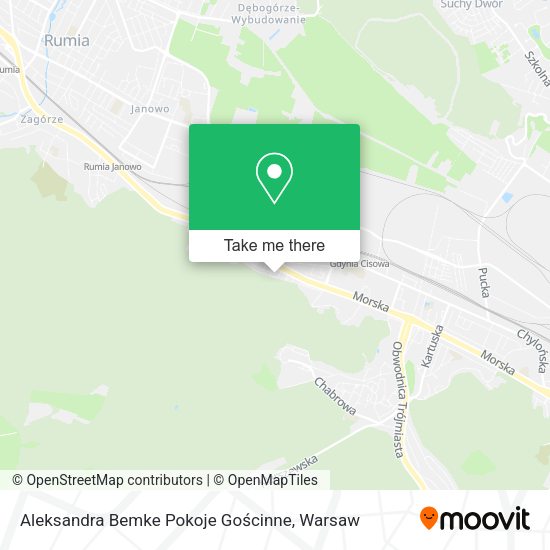 Aleksandra Bemke Pokoje Gościnne map