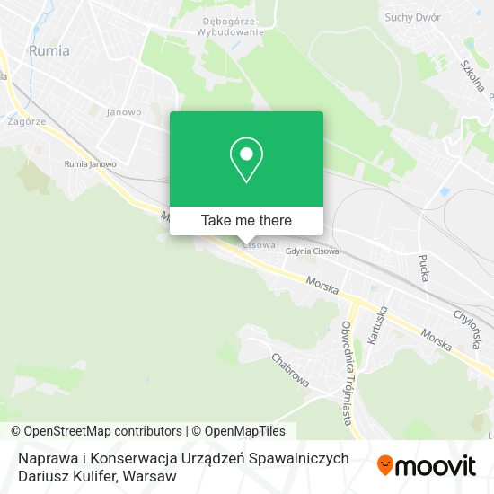 Naprawa i Konserwacja Urządzeń Spawalniczych Dariusz Kulifer map