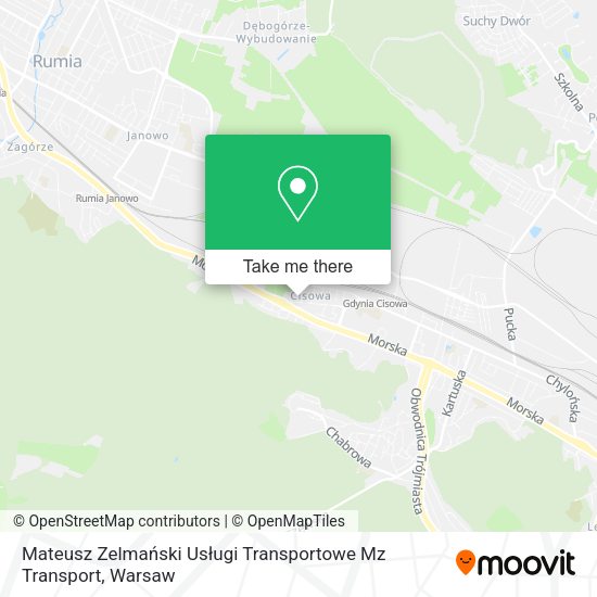 Mateusz Zelmański Usługi Transportowe Mz Transport map