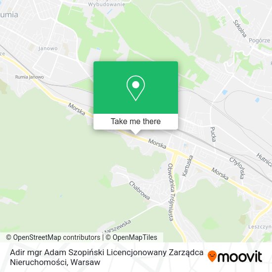 Adir mgr Adam Szopiński Licencjonowany Zarządca Nieruchomości map