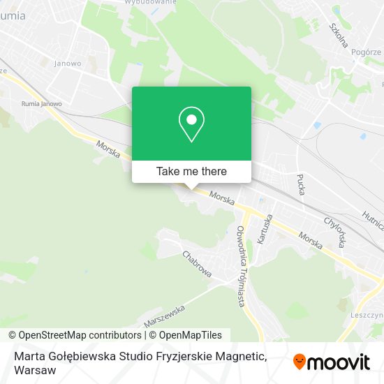 Marta Gołębiewska Studio Fryzjerskie Magnetic map