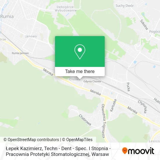 Łepek Kazimierz, Techn - Dent - Spec. I Stopnia - Pracownia Protetyki Stomatologicznej map
