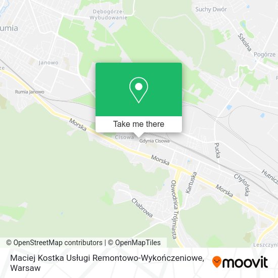 Maciej Kostka Usługi Remontowo-Wykończeniowe map