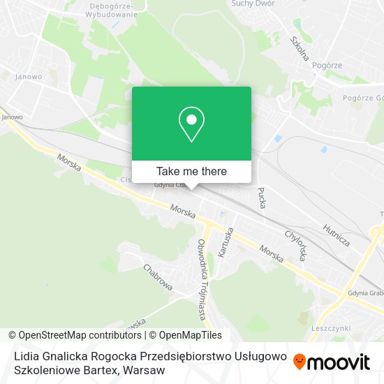 Lidia Gnalicka Rogocka Przedsiębiorstwo Usługowo Szkoleniowe Bartex map