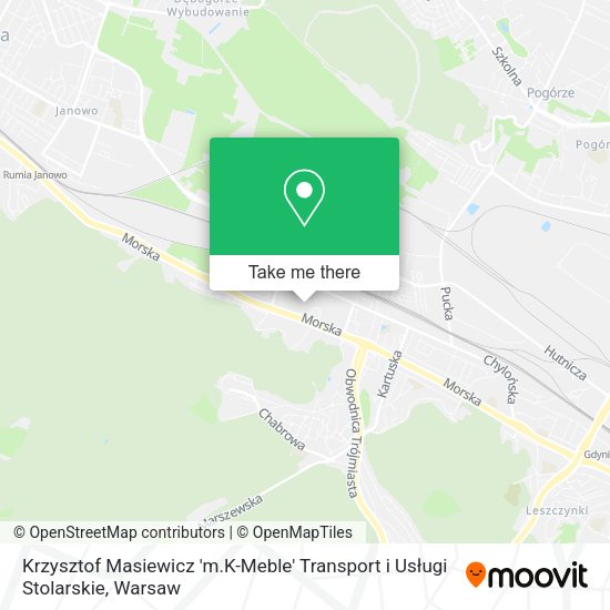 Krzysztof Masiewicz 'm.K-Meble' Transport i Usługi Stolarskie map