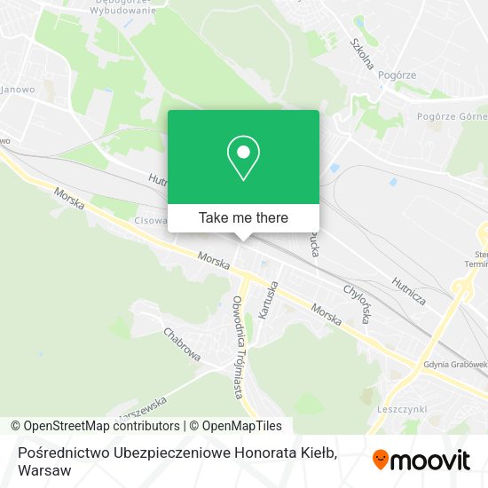 Pośrednictwo Ubezpieczeniowe Honorata Kiełb map