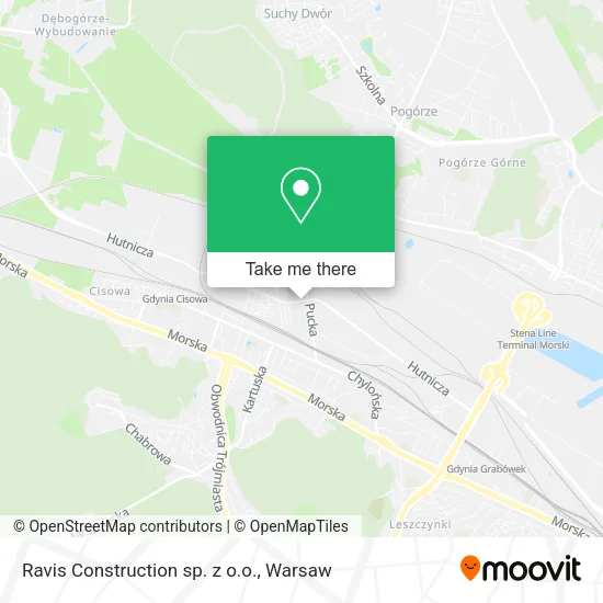 Карта Ravis Construction sp. z o.o.