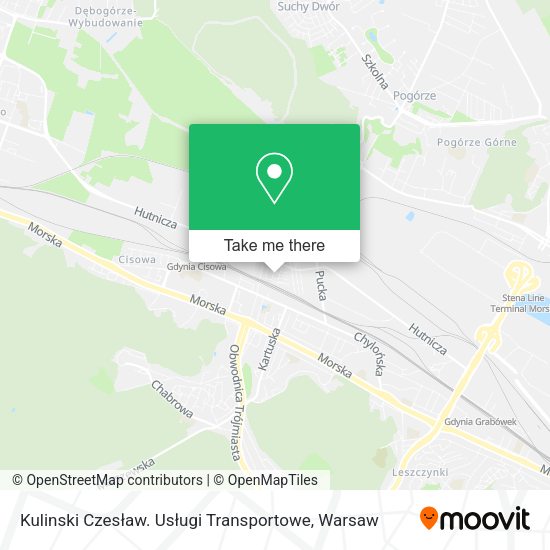 Kulinski Czesław. Usługi Transportowe map