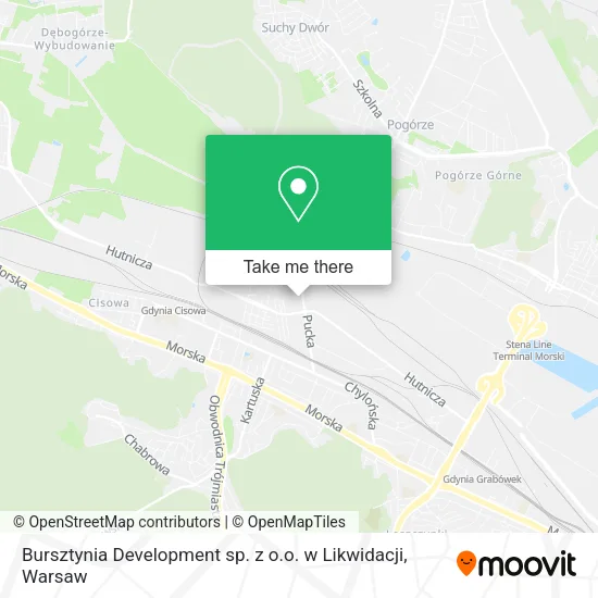 Карта Bursztynia Development sp. z o.o. w Likwidacji
