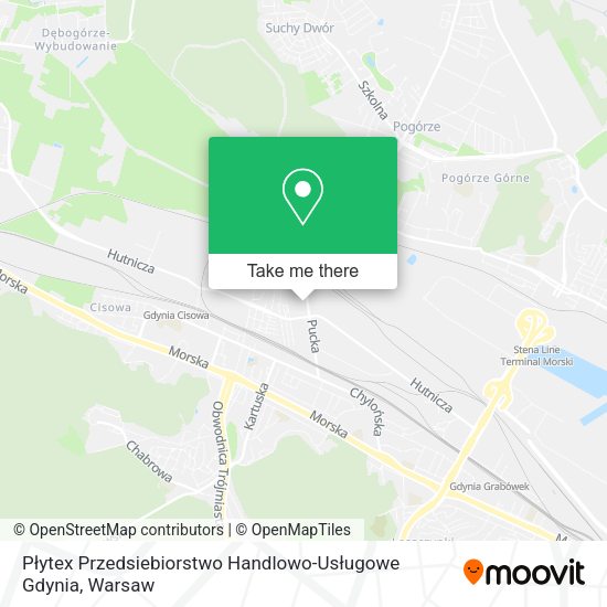 Płytex Przedsiebiorstwo Handlowo-Usługowe Gdynia map