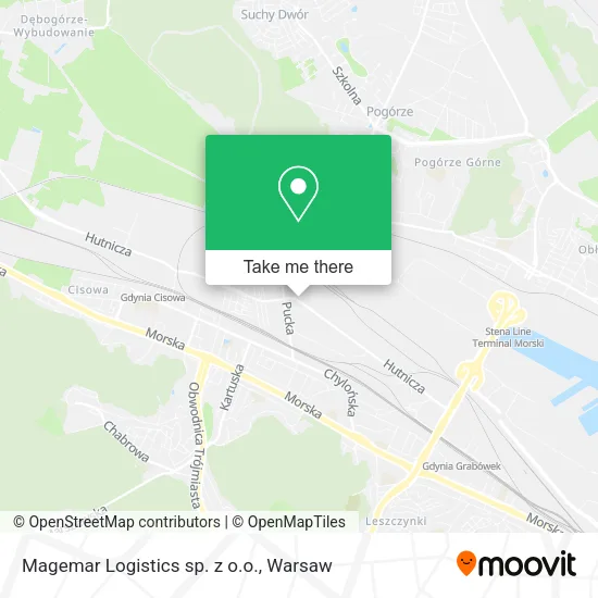 Карта Magemar Logistics sp. z o.o.