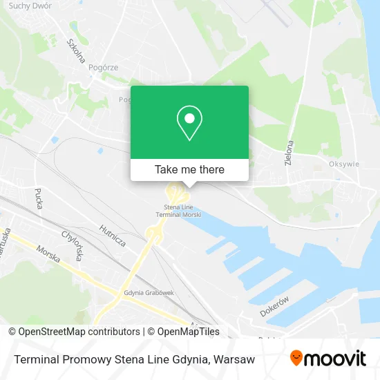 Карта Terminal Promowy Stena Line Gdynia