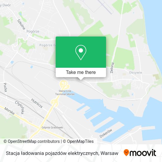 Карта Stacja ładowania pojazdów elektrycznych