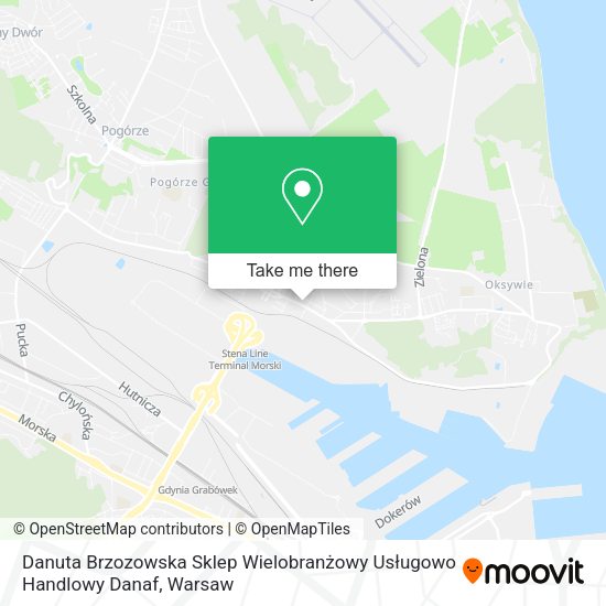 Danuta Brzozowska Sklep Wielobranżowy Usługowo Handlowy Danaf map