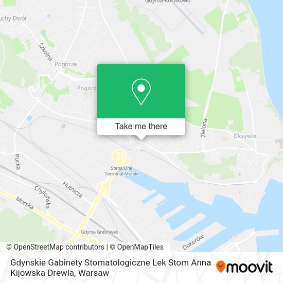 Gdynskie Gabinety Stomatologiczne Lek Stom Anna Kijowska Drewla map