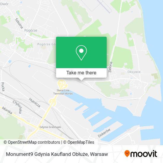 Monument9 Gdynia Kaufland Obłuże map